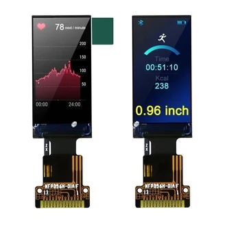 0.96 inch TN ecran TFT color display LCD 4 Linii SPI interface ST7735S cip driver 21