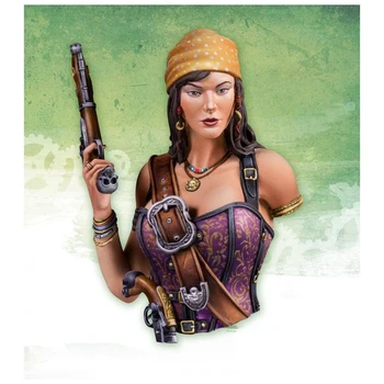 1/12 Mary Pirat fata cu 2 brațe bustul jucărie Rășină Model in Miniatura Kit unassembly Nevopsite 3