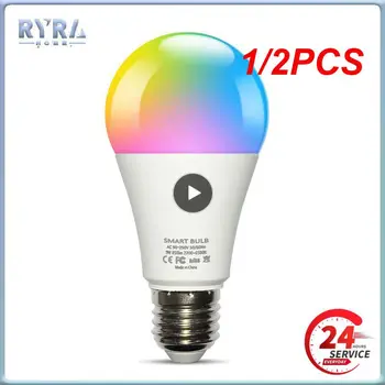 1/2 BUC Inteligente Becuri E27 Lampă cu Led-uri Inteligente Bec RGB 220V 110V Funcționează cu Tuya de Viață Inteligentă APP Smartthings Alexa Hub 7