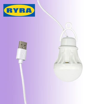 1/2PC LED Felinar Portabil Camping Lampa Bec Mini USB Power Carte ușor de Citit Student Studiu Lampă de Masă Super Birght Pentru Exterior 3