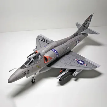 1:33 Scară Americană a-4 Skyhawk Avioane de Atac 3D DIY Hârtie Model de Carte de Clădire Seturi de Constructii jucarii Jucarii Educative