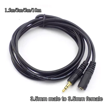 1.5/3/5/10M Stereo de 3,5 mm Audio Cablu de Extensie de sex Masculin la Feminin Cablu pentru Căști TV, Calculator, Laptop, MP3/MP4 Casti 16