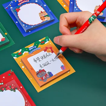 1 Buc Adeziv Kawaii Crăciun Sticky Notes Notepad Memo Pad Birou Rechizite Școlare Papetărie Autocolant 10