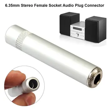 1 BUC Amplificator de Microfon Adaptor 6.35 mm Stereo de sex Feminin Mufa 6.5 mm Audio Plug Nou Conector Jack 6,35 mm Microfon Accesorii 6