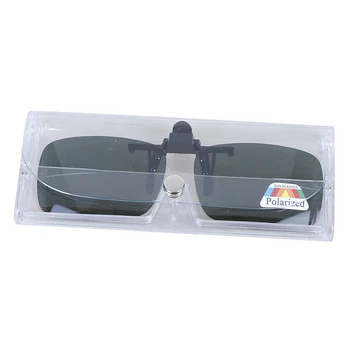 1 buc de înaltă calitate Unisex Clip-on Polarizat Zi de Viziune de Noapte Flip-up Lentile UV400 Ochelarii de Condus de Echitatie ochelari de Soare pentru Exterior 10