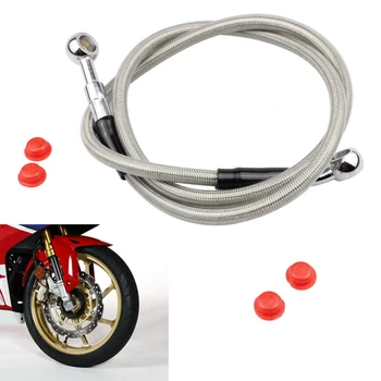 1 BUC Motocicleta Hidraulic de Frânare Linie de Furtun de Ulei Conducta de Metal Cablu Împletit Pentru Atv Motocross Biciclete Sport Accesorii pentru Motociclete 21