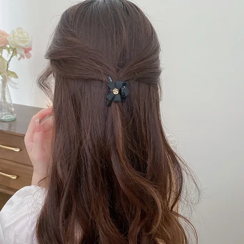 1 BUC Negru Camellia Arcul Mini Clip de Păr pentru Femei Ac de păr 2023 Moda Elegant Breton Laterale Clipul de Gheare de Haarclip Fată Accesorii de Par 10