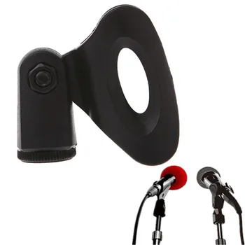1 buc Negru Portabil Standard Compact Microfon Ajustabil Suport de birou Accesorii, din Plastic Flexibil, Titular Clip 8