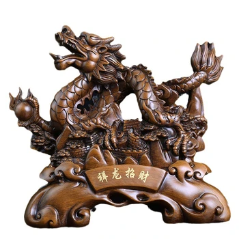 1 buc Rășină Comoara Dragon Ornament Absorbi Avere Living Decor Acasă Statuie obiecte de Artizanat Deschiderea Magazinului Cadou de casă nouă 6