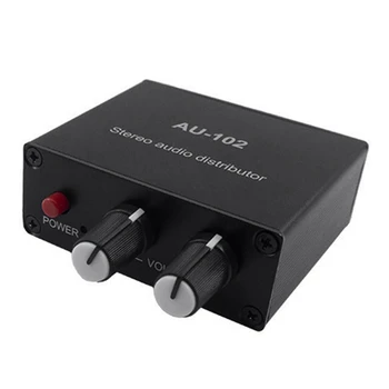 1 Bucată Distribuitor Audio Stereo Mixer Audio 1 Intrare-2 Ieșire Audio Mixer Pentru Amplificator De Putere Activă Audio