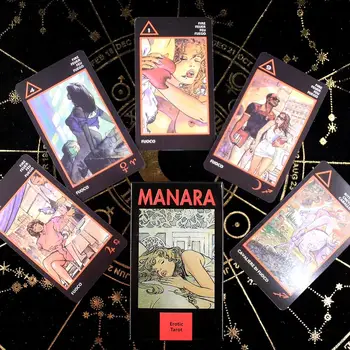 10.3*6cm Erotic Tarot de Manara Carduri 22 Major Arcana Și 56 Minor Arcana 8