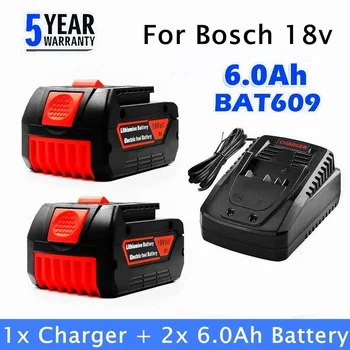 100% Original 18V 6.0/8.0/10ah 6.0 O BAT609 baterie Reîncărcabilă Li-Ion Baterie pentru Bosch Portabil de Înlocuire 1