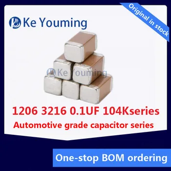100BUC 1206 3216 0.1 UF 104K 100NF 50V X7RHigh tensiune ceramice patch-uri electronice auto accesorii 17