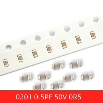 100buc SMD 0201 0.5 PF 50V ±0.1 PF 0R5B COG NPO Material Chip Condensator Ceramic