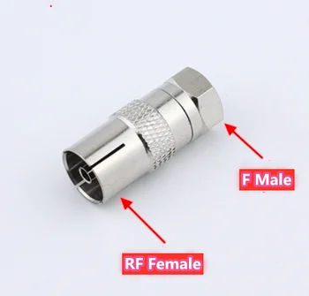10BUC F Tip Masculin Conector Soclu pentru RF Coaxial Antena TV de sex Feminin RF Adaptoare en-gros 10