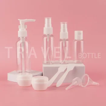 10buc Sub-Îmbuteliere Spray Lotiune Crema cu Pâlnie de Călătorie Sticle pentru produse Cosmetice și articole de Toaletă 11