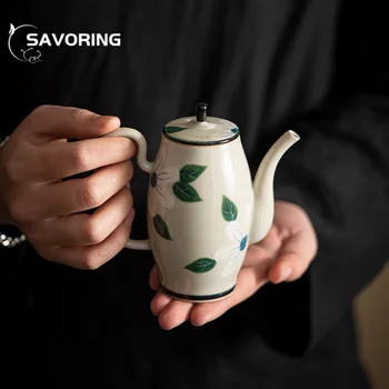 180 ml Pure de Mână-pictat Ceainic Ceramic Imitație Dinastiei Song de Lumină pot Lux Literați Set de Ceai de uz Casnic Berii Ceai Ceainic 17