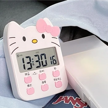 1buc Sanrio Kawaii Hello Kitty Timer Student Desene animate Papetărie Flash Dezactiva Vibrații Clasa Timer Electronic Ceas Deșteptător Cadou Jucărie 17