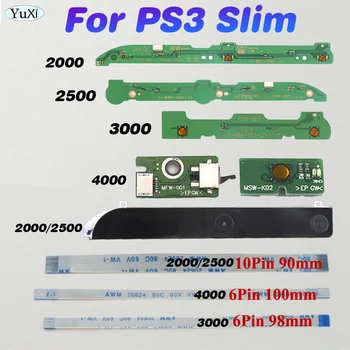 1Set Butonul de Alimentare de PE Placa Întrerupătorului de Cablu Panglică Bord Flex Cablu Pentru PS3 Slim 2000 2500 3000 4000 Consola de Reparare Piese 8