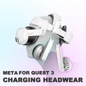 1set Pentru Meta Quest3 de Încărcare Cască Multi-unghi de Ajustare Flexibilă de Înlocuire VR Accesorii Modernizate Bentita Putere Extand 19