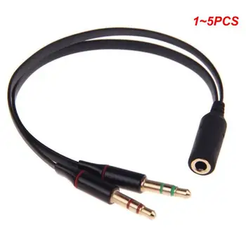 1~5PCS de sex Masculin La Feminin 1 Adaptor Cablu Splitter Cablu AUX de 3,5 mm Stereo Audio Mufă pentru Microfon Și Căști Jack Cablu 15