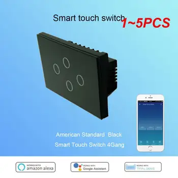 1~5PCS Touch Comutator de Perete Wifi 10 a 120 De Tip App Control de la Distanță 4 Gasca Neutru Necesare Tuya