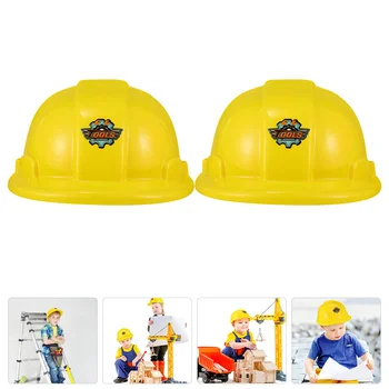 2/4/6Pcs Construcție coifuri de Petrecere Copii, din Plastic, Pălării de Partid Cosplay Consumabile Copii Realiste de Instrumente de Jucărie Lucrător Costum 6