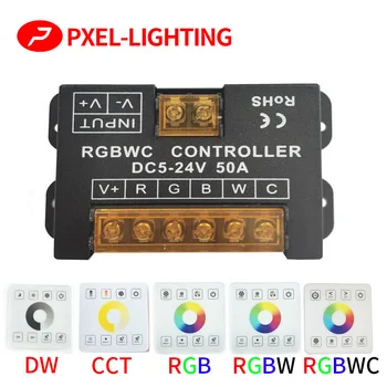 2.4 G RF Singură culoare/TVC/RGB/RGBW/RGBWC(RGB+CCT) Benzi cu LED-uri Controler DC 5V 12V 24V Lumina bandă 86 sty Atingeți Panoul de Întrerupător Dimmer 19
