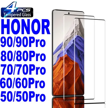 2/4buc Sticla Temperata Pentru Huawei Honor 90 80 70 Pro 50 60 Pro 100 3D Curbat Ecran Protector de Sticlă 15