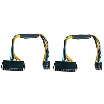 2 buc 24 Pini La 8 Pini ATX de Alimentare Cablu Adaptor Pentru DELL Optiplex 3020 7020 9020 Precision T1700 H61/H81/Q77/Q87/B75 16