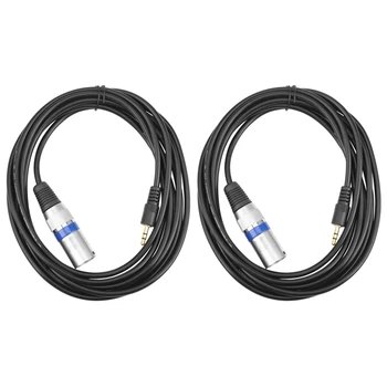 2 buc 3.5 Mm Stereo Jack Plug Cu 3 Pini XLR de sex Masculin Cablu de Microfon de Înregistrare Audio 19