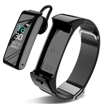 2 in 1 Sport Inteligent Bratara Bluetooth pentru Căști Răspuns Apel Sport Heart rate monitor de presiune sanguina Detasabila Smartwatch 2023 3
