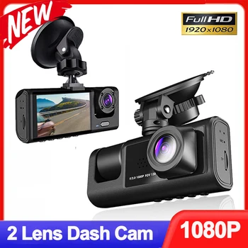2 Lentile Auto Dvr 1080P Cam de Bord pentru Autoturisme Camera pentru Vehicule Recorder Video Față în Interiorul Camerei Dashcam Cutie Neagră Masina Accsesories