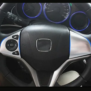 2014 2015 2016 Accesorii Auto Crom Volan Butonul de Acoperire Cadru Tapiterie Auto Styling ABS pentru Honda City Sedan 15