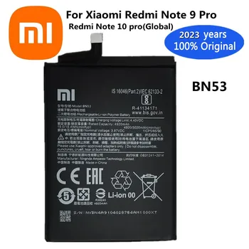 2023 100% Original BN53 Baterie Pentru Xiaomi Redmi Nota 9 Pro Note9 Pro / Redmi Nota 10 pro (Global) 5020mAh Bateria Bateriile