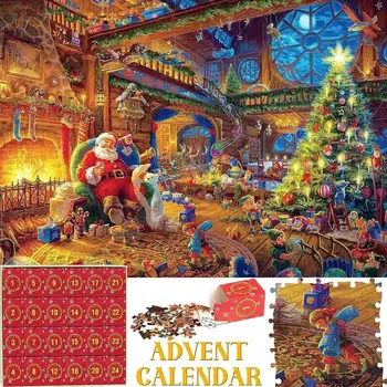 2023 Crăciun Advent Calendar De Crăciun Jigsaw Puzzle Numărătoarea Inversă De Crăciun Advent Calendar Educativ Cadou De Crăciun Pentru Copii 8