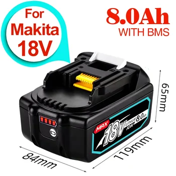 2023 Modernizate Makita 18V BL1860 BL1850B BL1850 BL1840 BL1830 BL1820 BL1815 LXT-400 Înlocuire Baterie cu Litiu