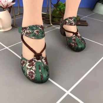 2023 Pantofi de Moda pentru Femei Bază Femeile Tocuri inalte de Vara cu Toc Pompa de sex Feminin Rotund Toe Pantofi Doamnelor Tocuri Platforma Zapatos