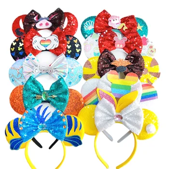 2023 Petrecere De Vacanță Urechi Mickey Mouse Benzi Colorate Fluture Păr, Articole Pentru Acoperirea Capului Pentru Adulti Fata De Copii Accesorii Cadouri Pentru Copii 21