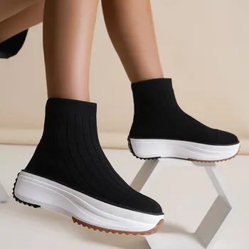 2024 de Femei Vulcanizat Pantofi de Înaltă Calitate Adidasi Aluneca pe Apartamente Pantofi Mocasini Plus Dimensiune 42 de Mers pe jos Plat Zapatillas 6