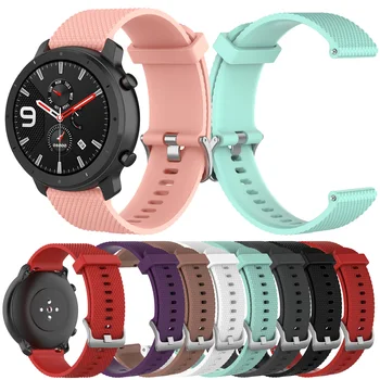 20mm curea Silicon watchband pentru Huami amazfit GTR 42mm GTS GTS2 Bip Tineret smart watch sport brățară brățară bandă Reglabilă 4