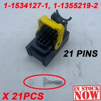 21 Pin 1-1534127-1 1-1355219-2 Cu Borna TE Tyco Conector de sex Feminin Cabluri Plug Socket Autentice 21-Căi, În Linie 2