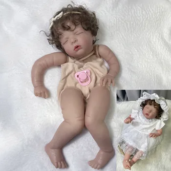21Inch Luisa Realiste Deja Vopsite Bebe Papusa Reborn Kit Cu Transplant de Par Handmade, DIY Piese Papusa Jucării pentru Fete 11