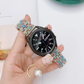 22mm Lux de Metal Diamant Curea pentru Samsung Watch 3/Huawei Watch 3/4/GT3 pline de culoare Bratara Bratara pentru Amazfit GTR3/3 Pro/GTS 1
