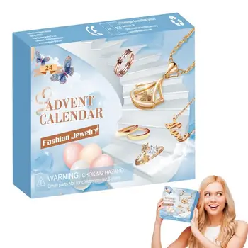 24 de Zile Numărătoarea inversă de Crăciun Calendar Advent Surpriză Orb Box Set Xmas Bijuterii Brățară DIY 2024 Ornamente de Craciun pentru Copii Cadouri