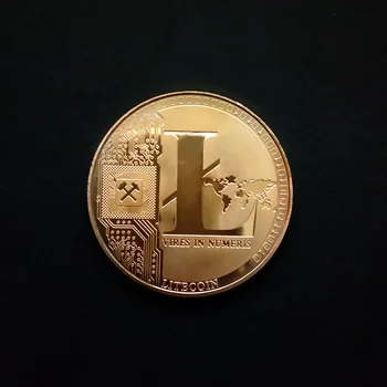 25 Litecoins Vires În Numeris-2013 Personalizate Monede Comemorative Virtuale Moneda De Aur, Argint Placat Cu Metal Artizanat Suvenir Cadou 12
