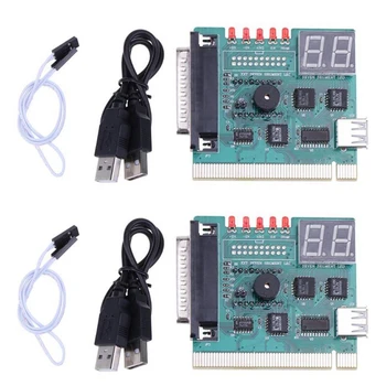 2X USB PCI PC Placa de baza de Diagnosticare Analizor de POST Card Cu 2 Cifre Codul de Eroare Ecran Pentru Laptop PC-ul de Testare Si Analiza 13