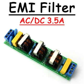 3.5 UN Filtru EMI DC/AC 110V 220V EMI Putere Zgomot Filtru Impurități Purificator de Filtrare PENTRU decodor Audio Amplificator 16