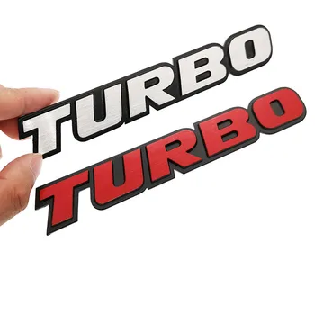3D TURBO Emblema Autocolant Corpul din Spate Hayon Insigna Pentru Ford Focus 2 3 ST RS, Fiesta, Mondeo Tuga Ecosport Fuziune Styling Auto 5