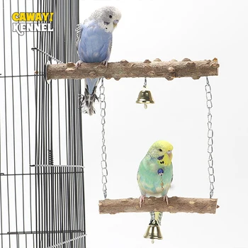 3pcs Pasăre Sta Jucărie de Lemn Papagal Suport Stâlp Dublu Strat Jucărie pentru Păsări cu Gheare de Slefuire Cioc Sta Polul Colivie Accesorii 7